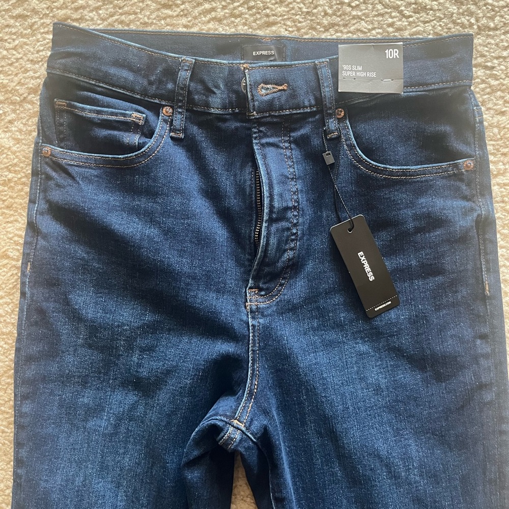 Brand New Women’s 90’s slim super high rise Express jeans